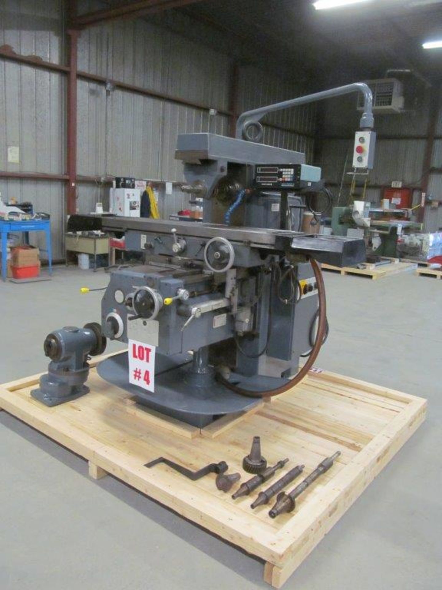 LAGUN UNIVERSAL MILLING MACHINE MODEL FU2A-LA, S/N: 28153463, TABLE: 13-1/2" X 55", ELECTRICS: - Image 3 of 13