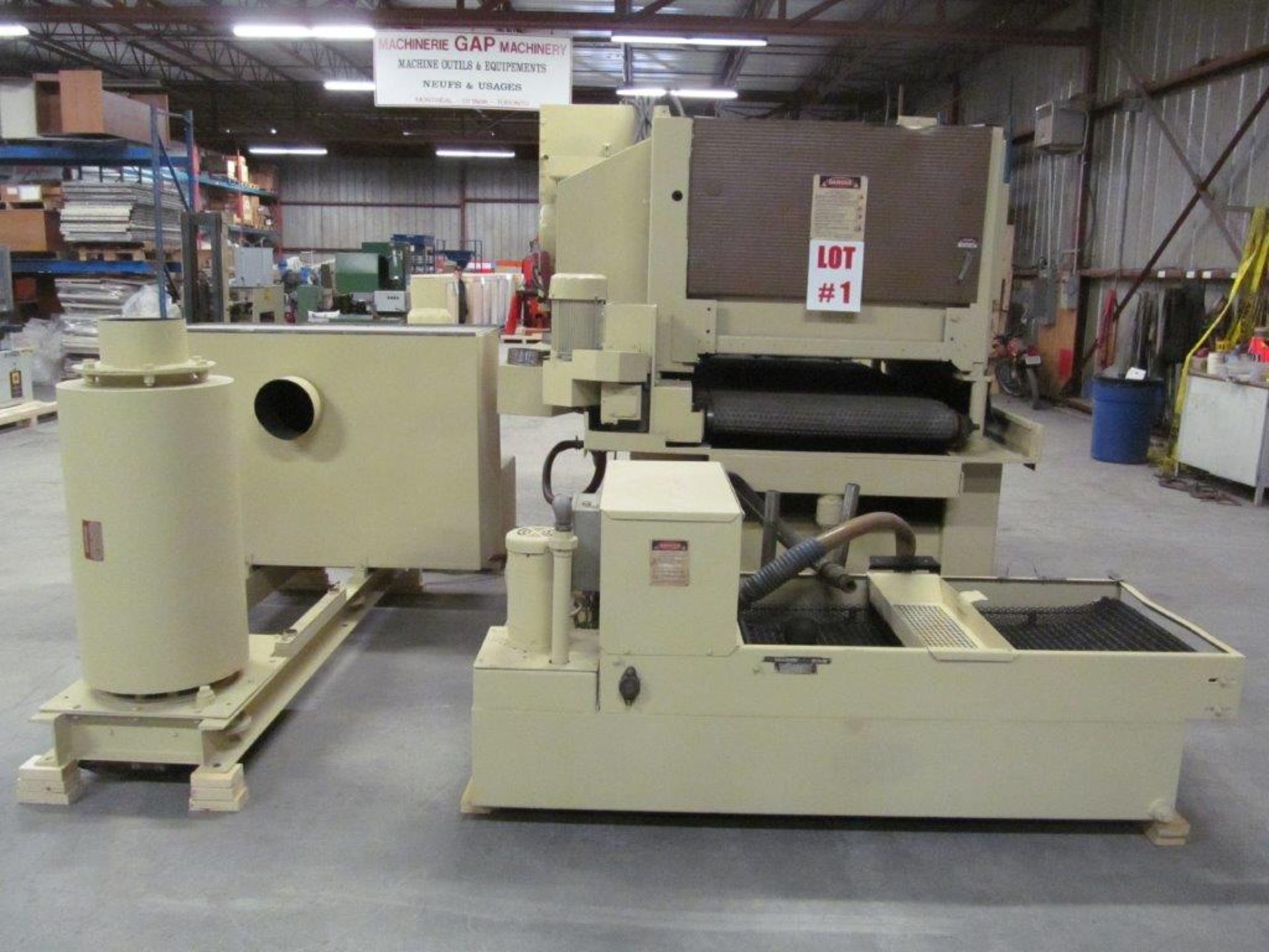 TIMESAVER MODEL 237-2CMPLW, S/N: 19989, 36" WIDE MATERIAL WET TYPE, ELECTRICS: 575 V / 3PH / 60C, - Image 8 of 14