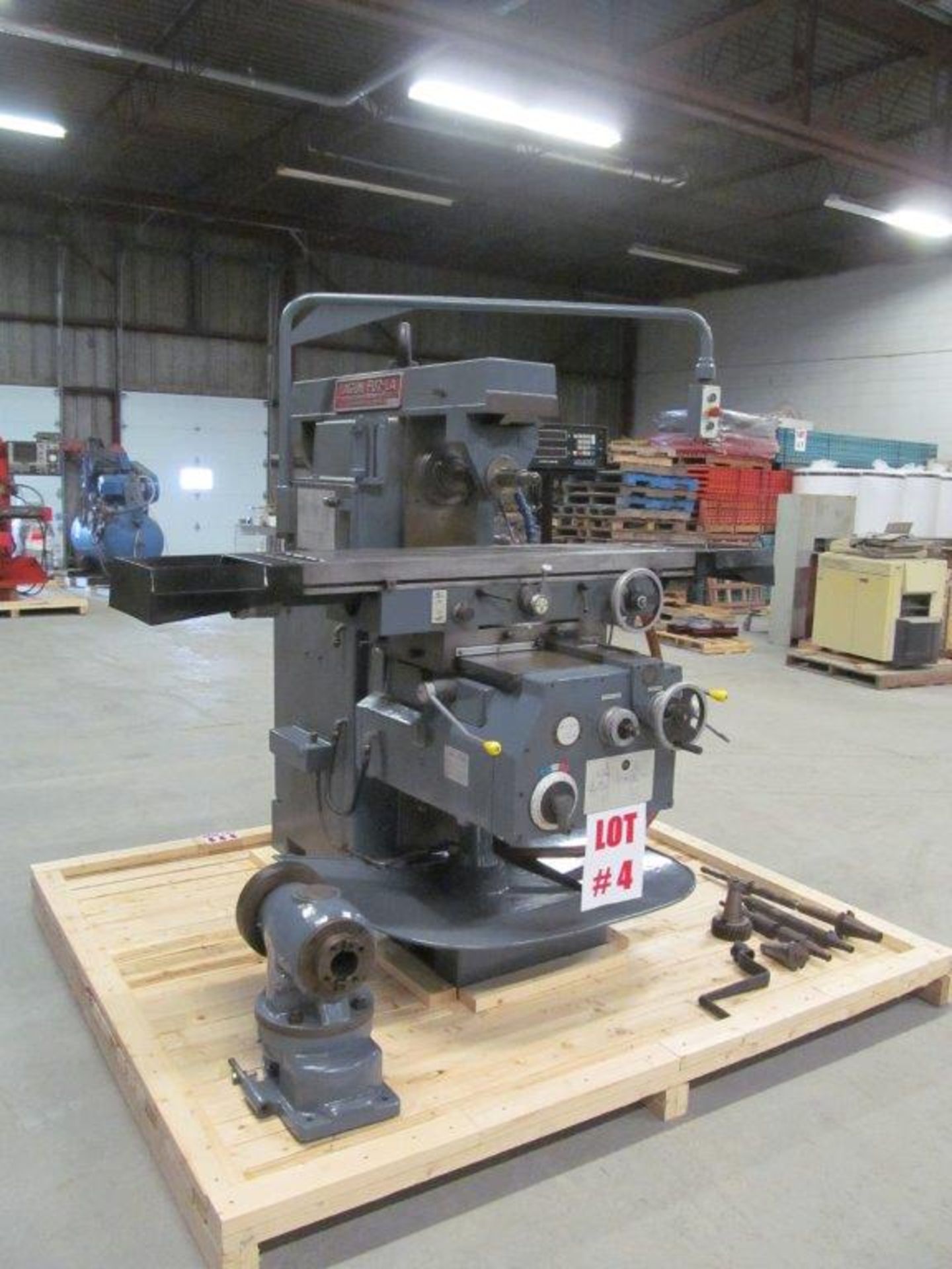 LAGUN UNIVERSAL MILLING MACHINE MODEL FU2A-LA, S/N: 28153463, TABLE: 13-1/2" X 55", ELECTRICS: