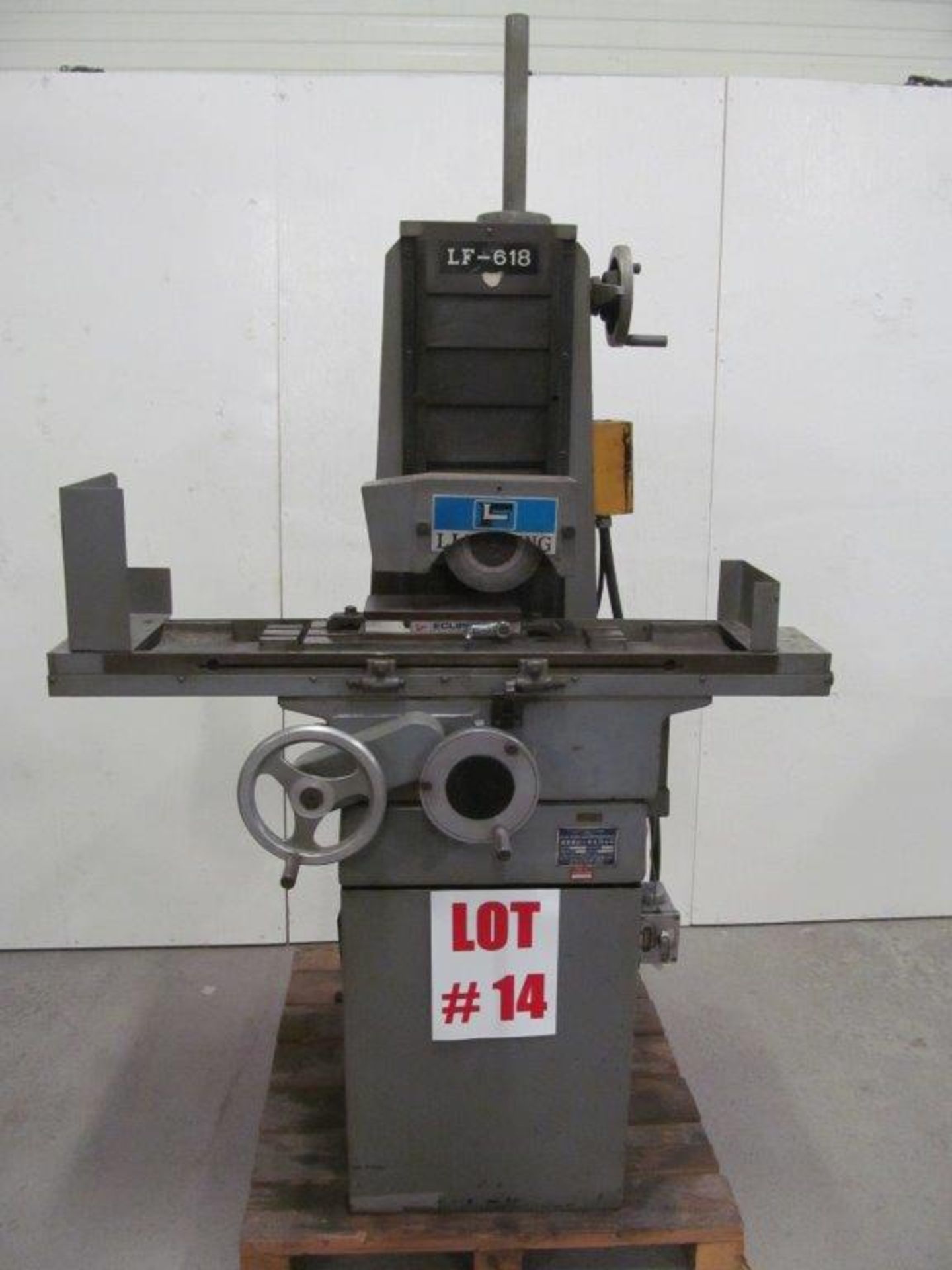 LIAN FENG SURFACE GRINDER MODEL LF-618, S/N: 73602, 6" X 18" CAPACITY, ELECTRICS: TBA, C/W 5" X