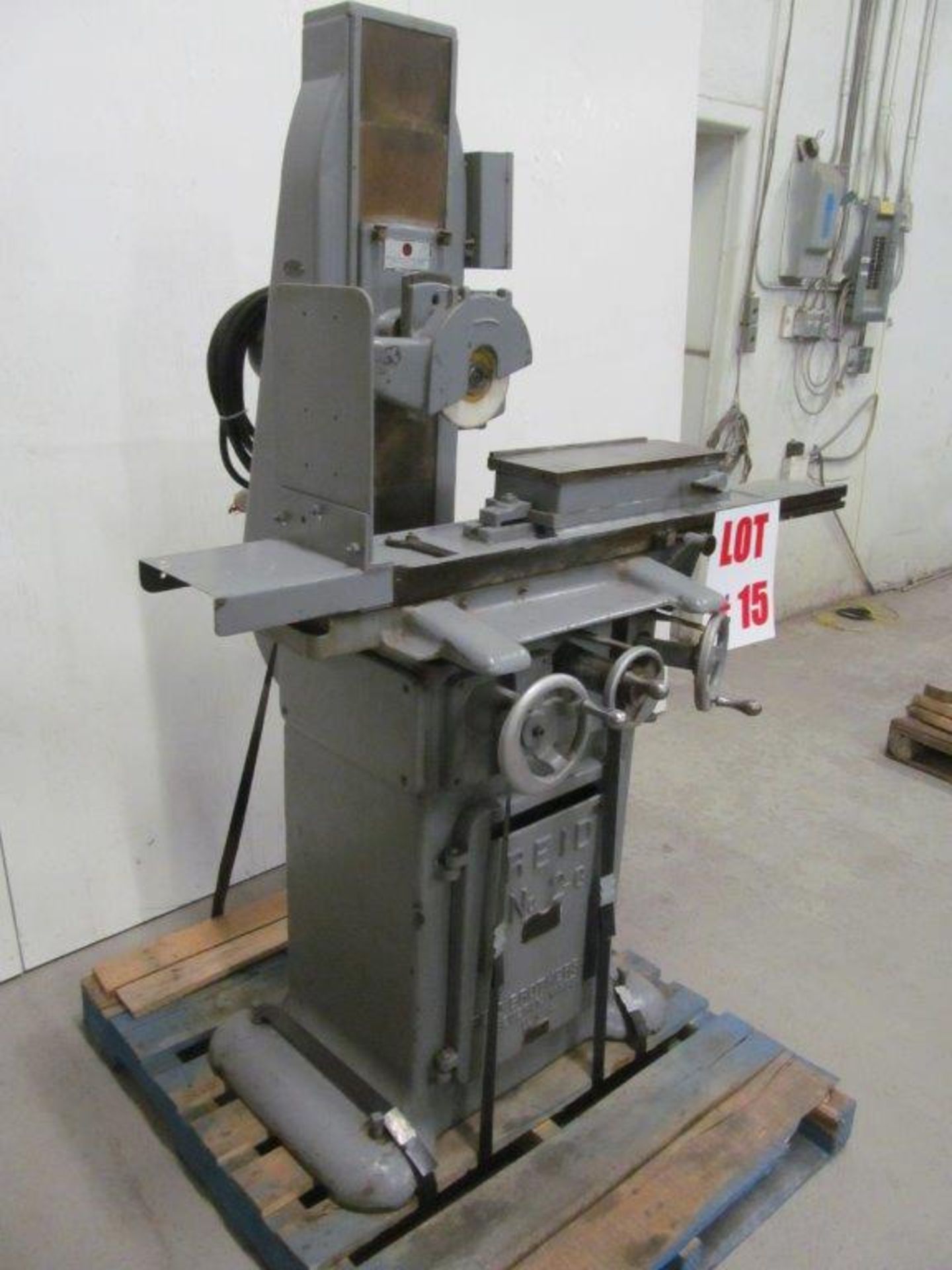 REID SURFACE GRINDER MODEL 2-B+C, S/N: TBA, 6" X 18" CAPACITY, EELECTRICS: 220V / 3PH / 60C, C/W - Image 3 of 4