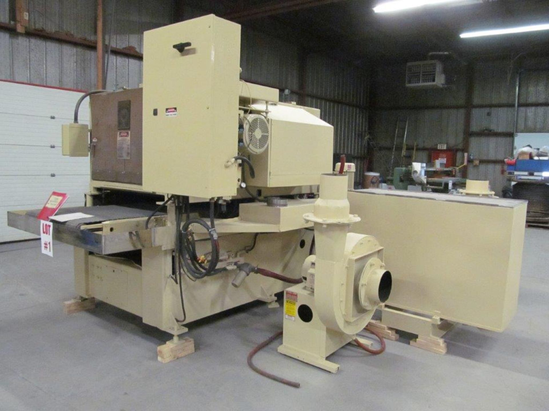 TIMESAVER MODEL 237-2CMPLW, S/N: 19989, 36" WIDE MATERIAL WET TYPE, ELECTRICS: 575 V / 3PH / 60C, - Image 3 of 14