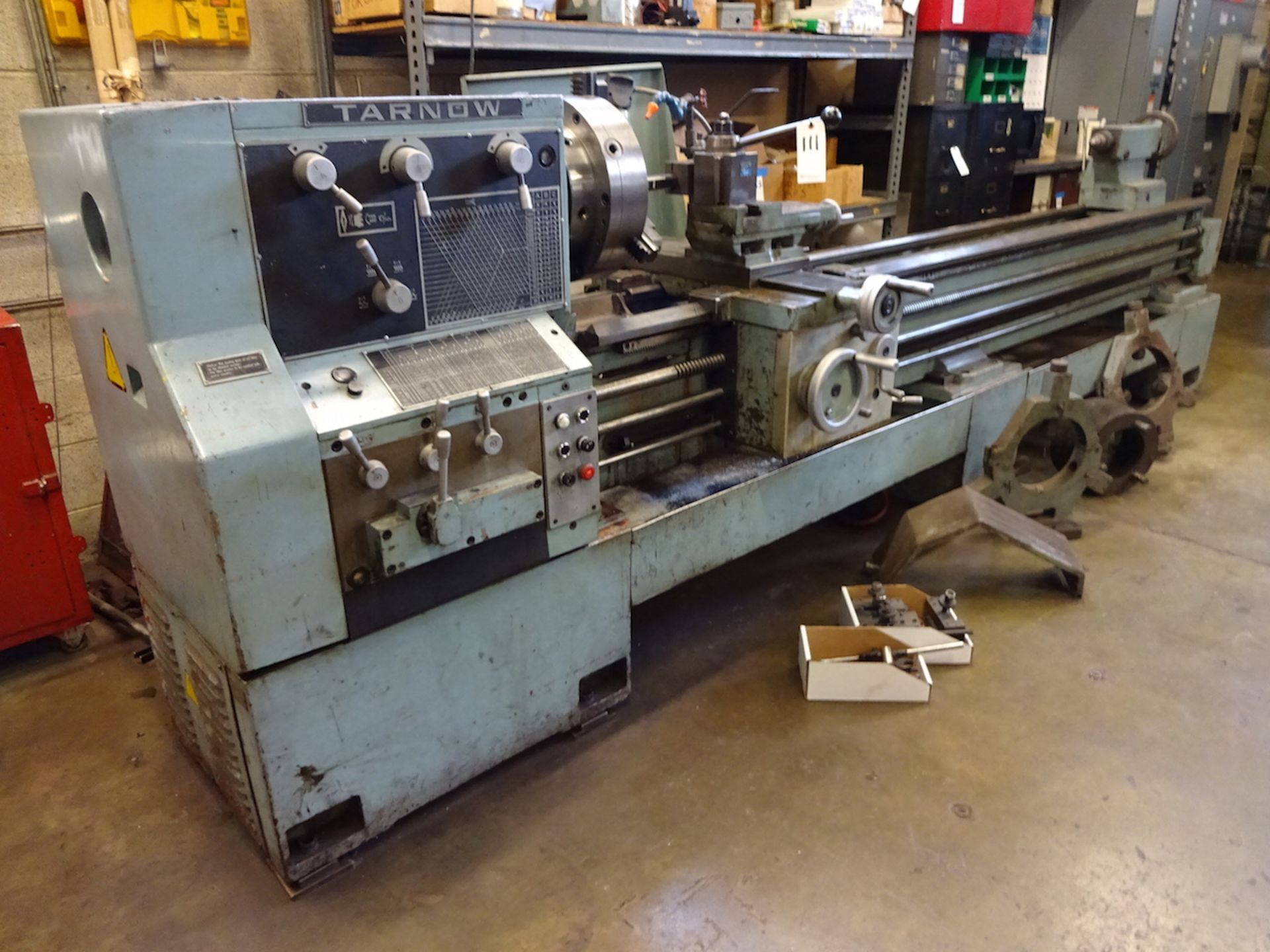 TARNOW 21"/30" X 120" (APPROX.) MODEL TUJ 50M REMOVAL GAP BED ENGINE LATHE: S/N 651-127-16/ - Image 3 of 10