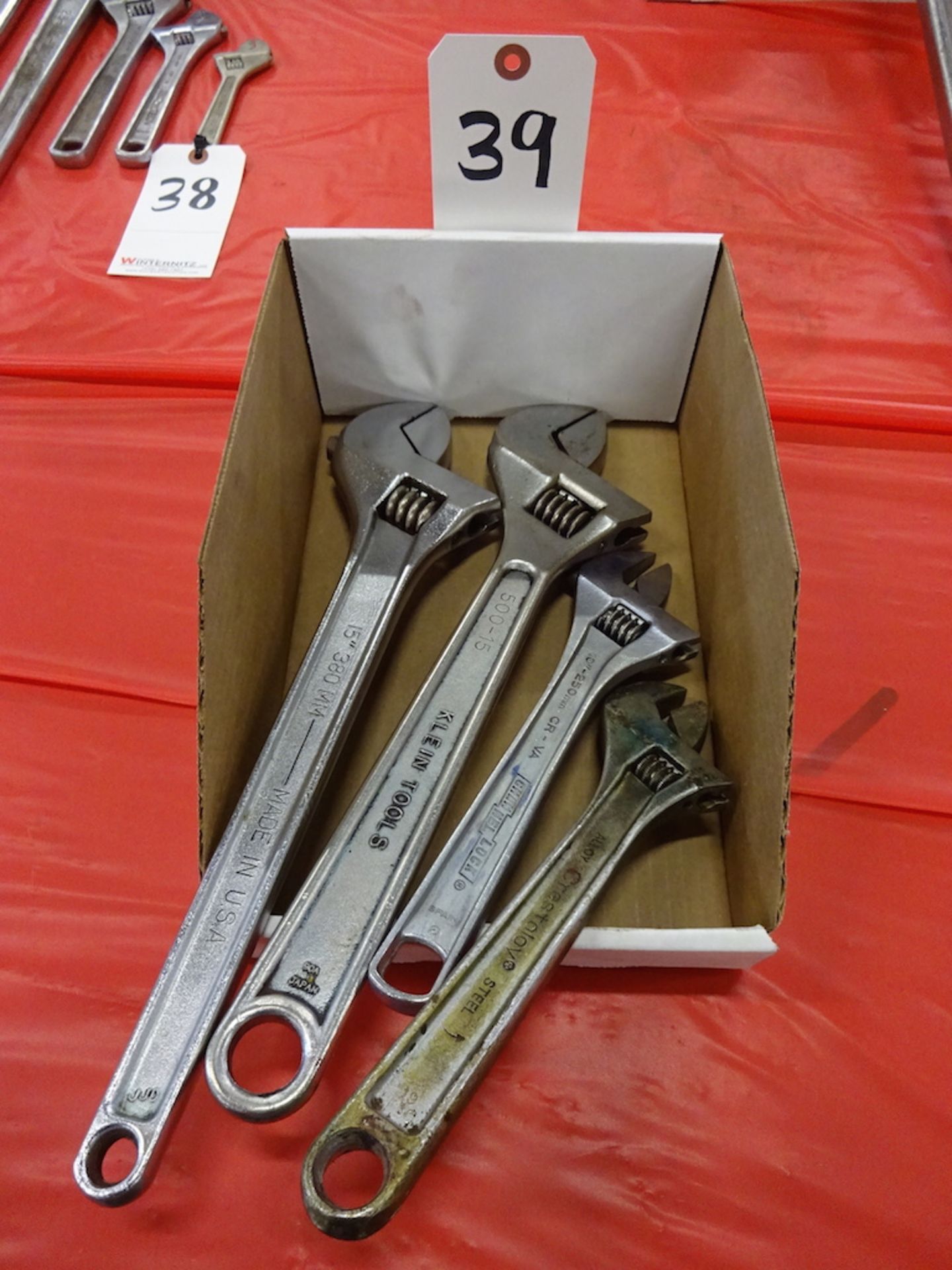 LOT: (4) ASSORTED CRESCENT WRENCHES