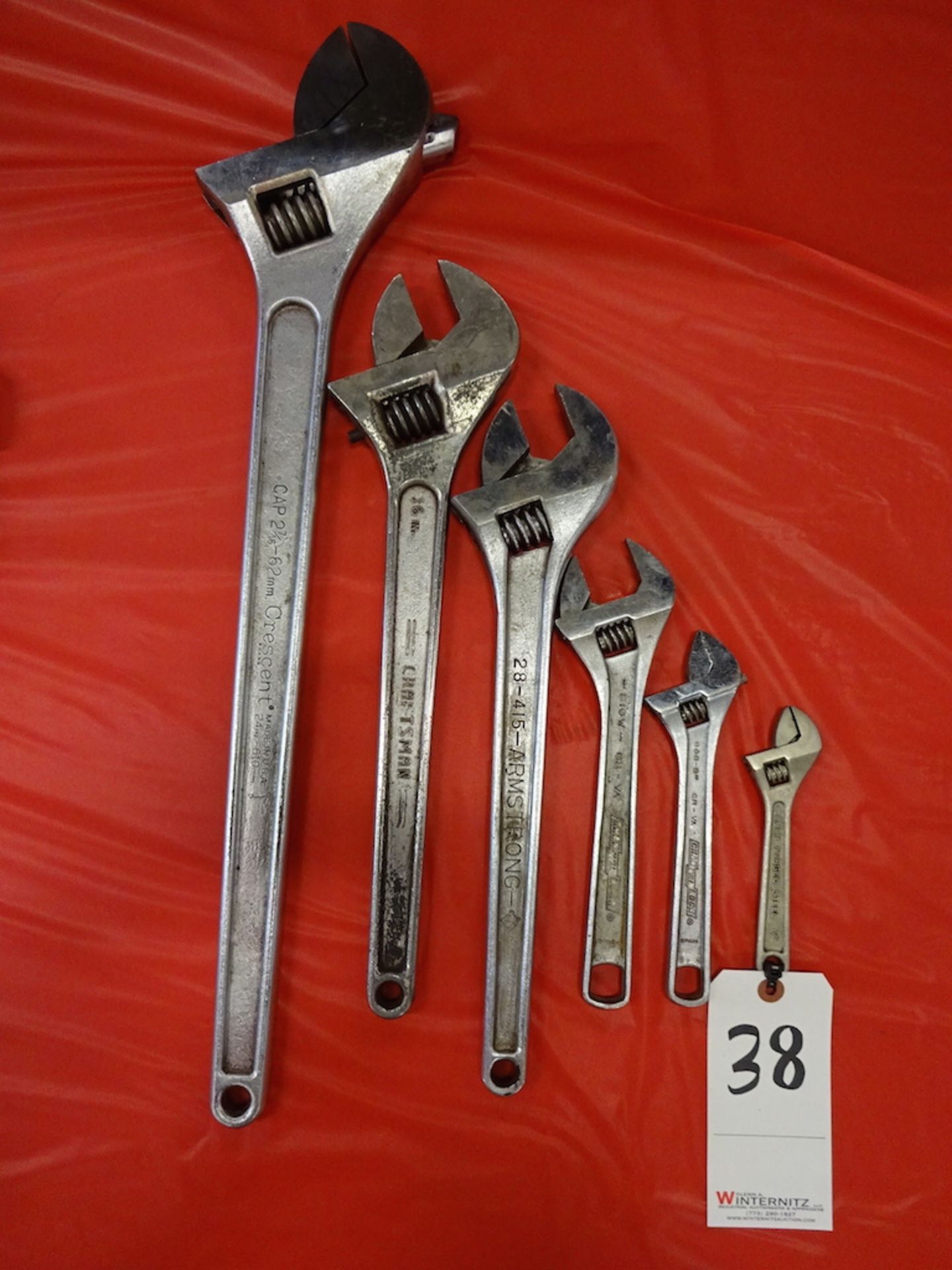 LOT: (6) ASSORTED CRESCENT WRENCHES