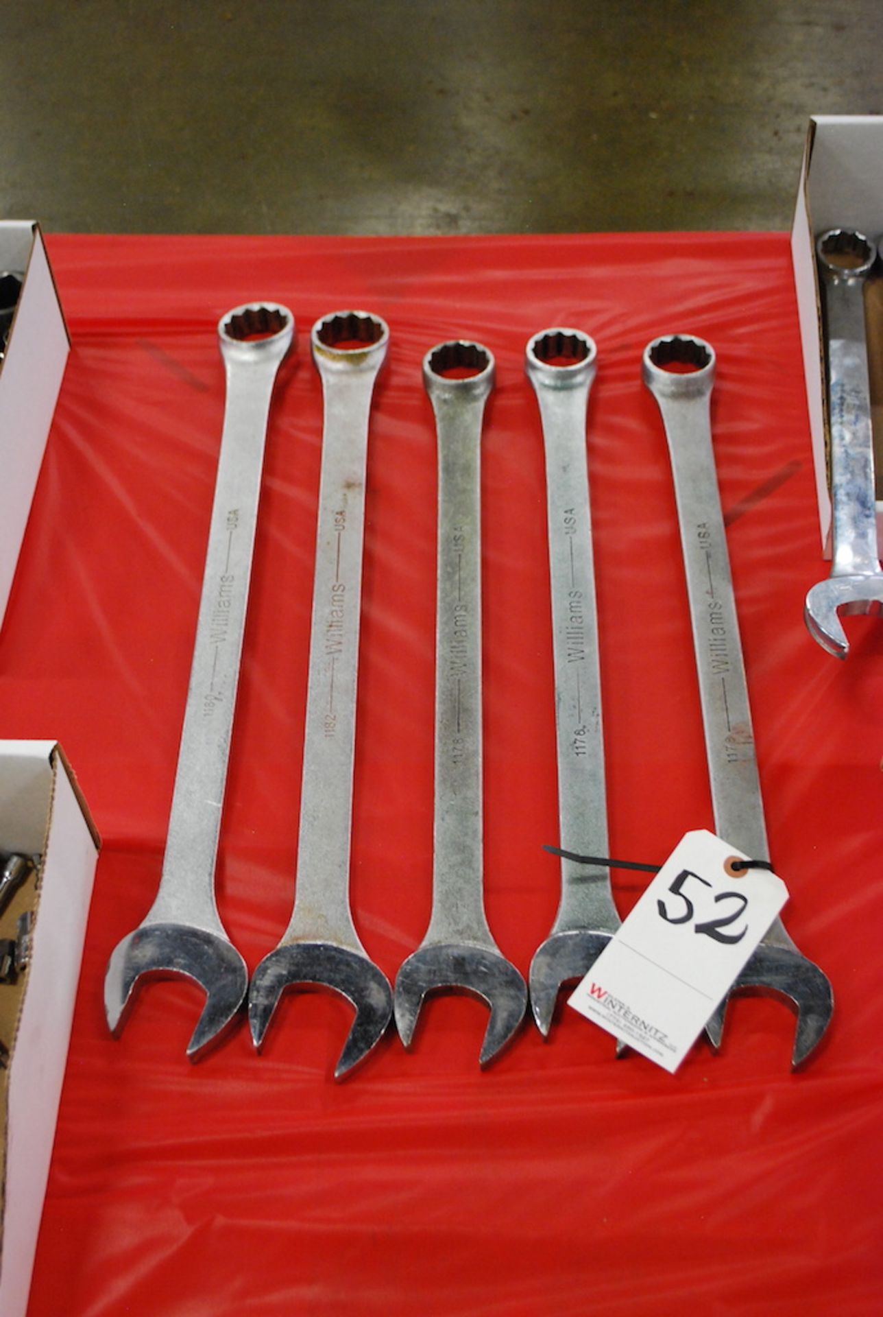 LOT: (5) WILLIAMS OPEN END WRENCHES