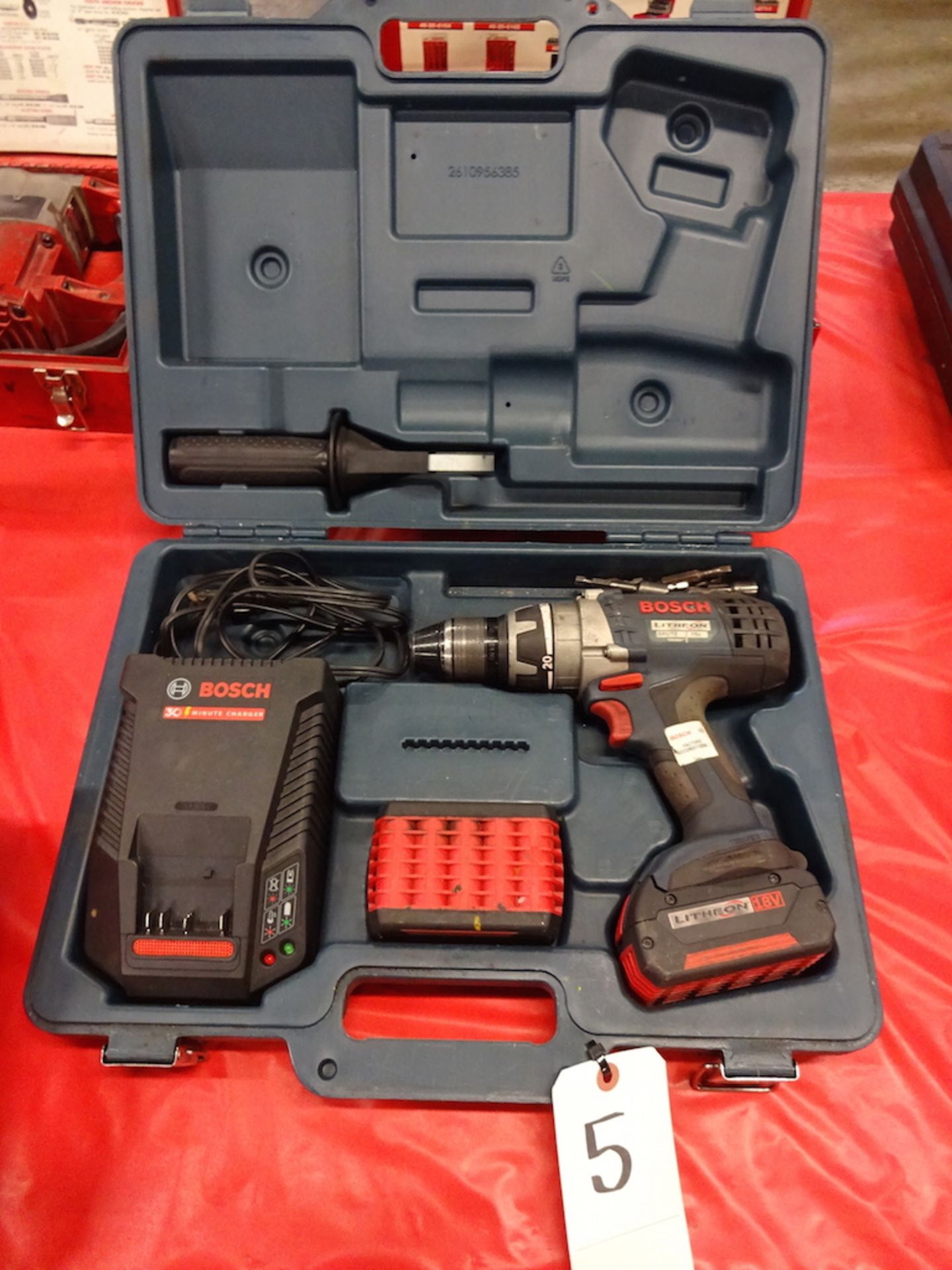 BOSCH LITHEON BRUTE 18V ELECTRIC DRILL: W/30-Minute Charger