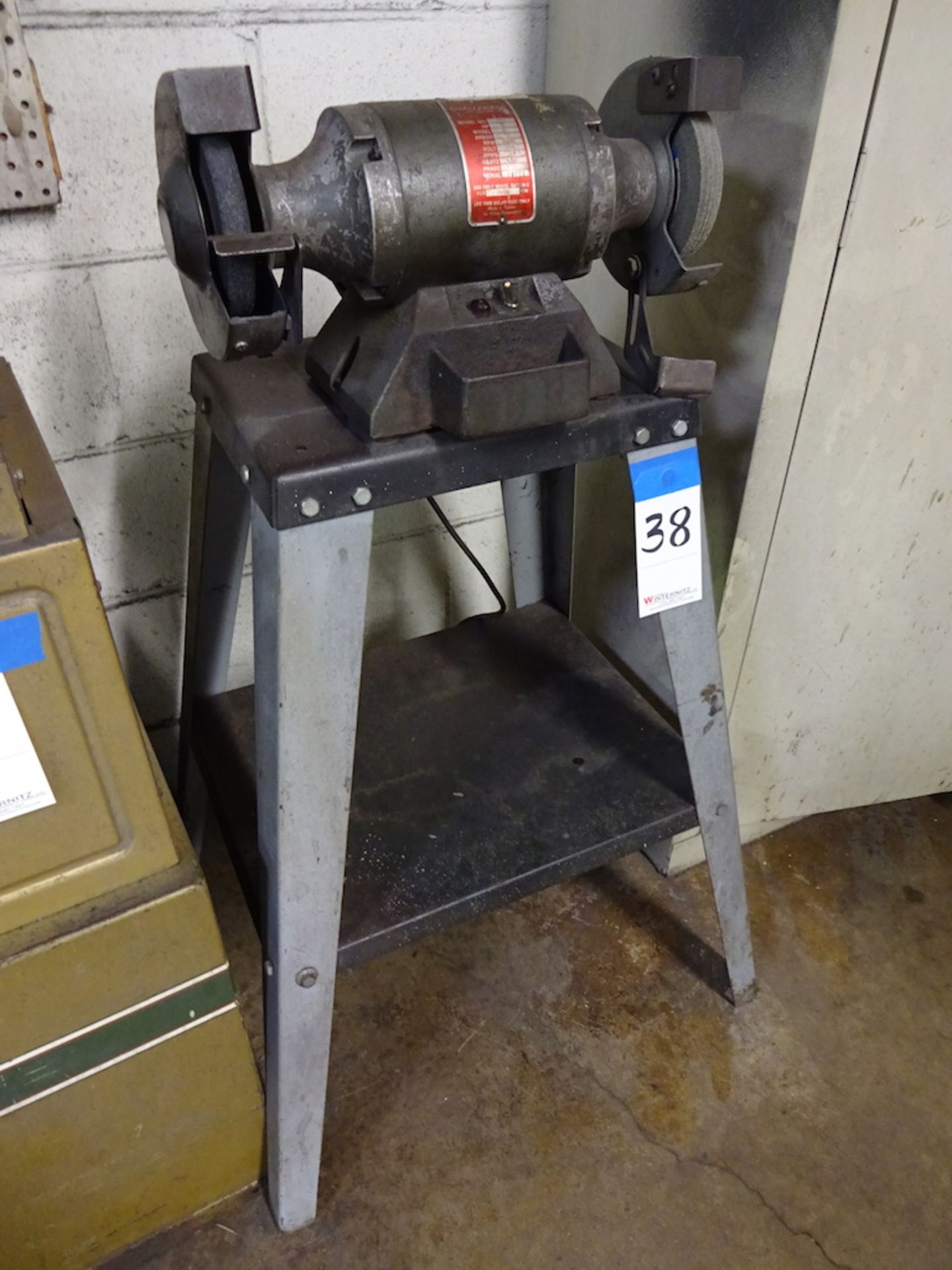 WILTON CHALLENGER MODEL 153 1/3 HP 6" DOUBLE END BENCH GRINDER: S/N 84402