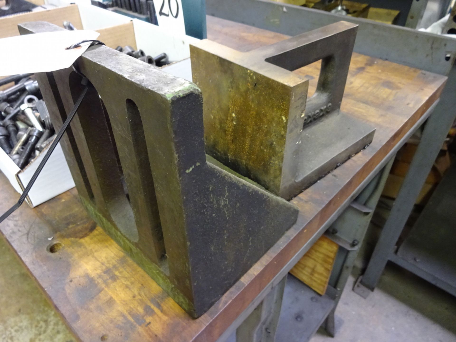 LOT: (2) ASSORTED ANGLE PLATES