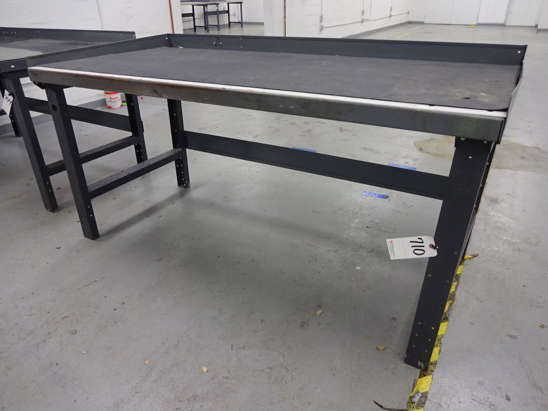 34" X 72" (APPROX.) STEEL WORK BENCH