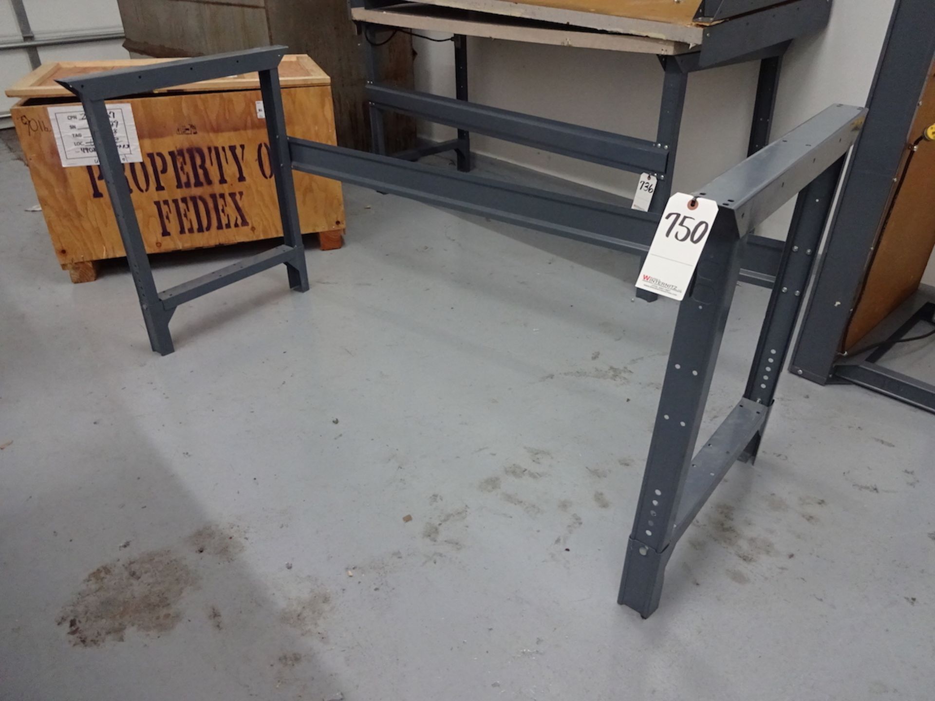 STEEL WORK BENCH FRAME (NO TOP)