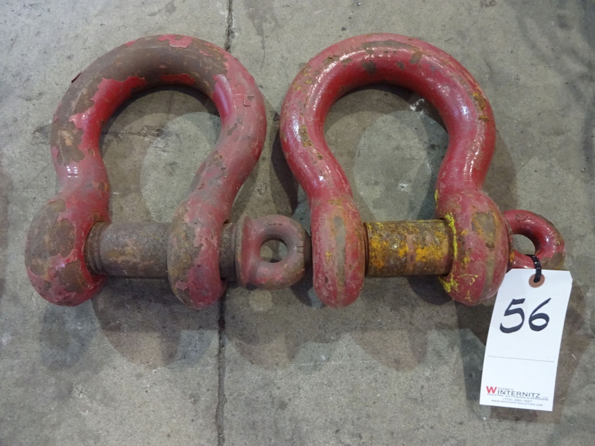 LOT: (2) HEAVY DUTY SHACKLES