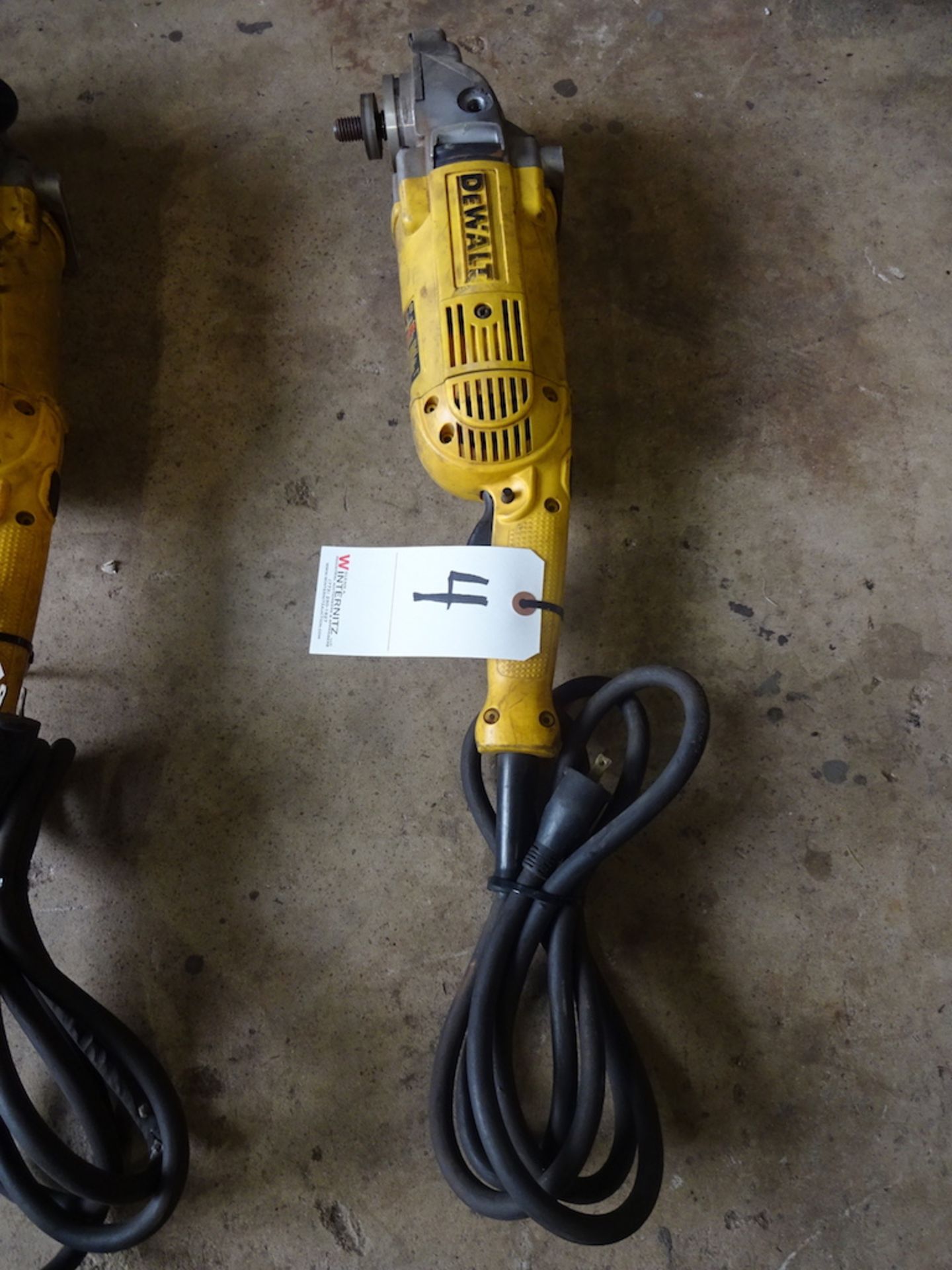 DEWALT MODEL DWE4517 7" ANGLE GRINDER: S/N 001602