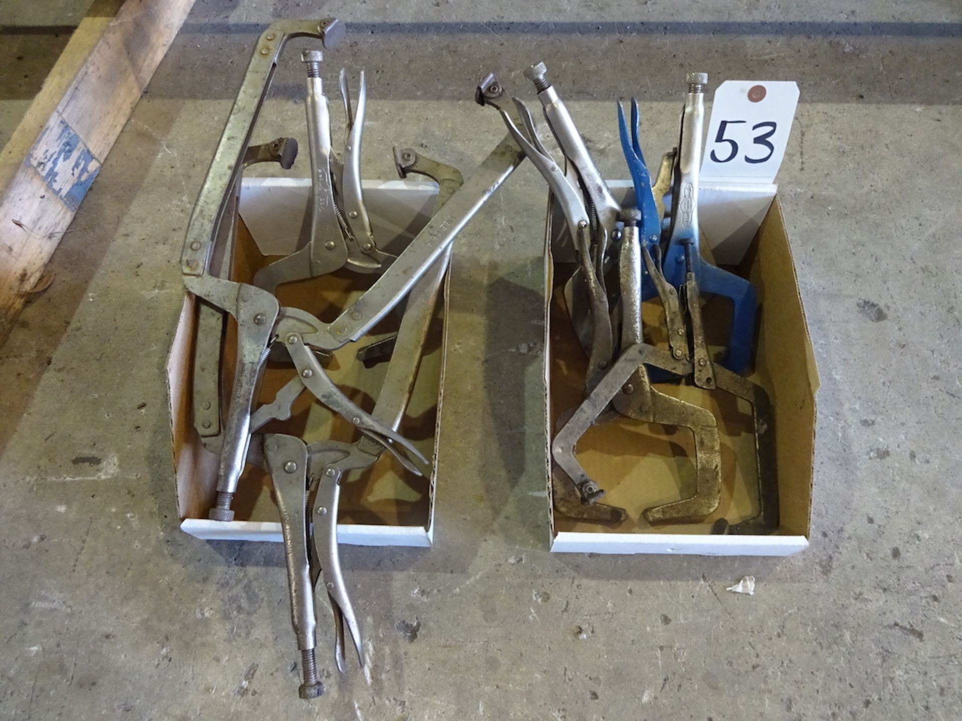 LOT: (2) BOXES ASSORTED VISE GRIP CLAMPS