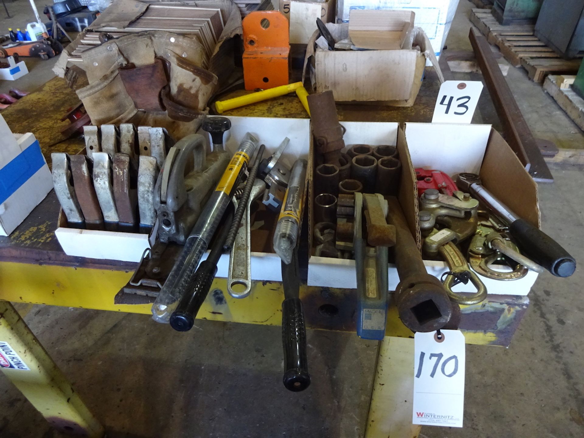 LOT: ASSORTED HAND TOOLS, INCLUDING: Levels; Hammers; Saws