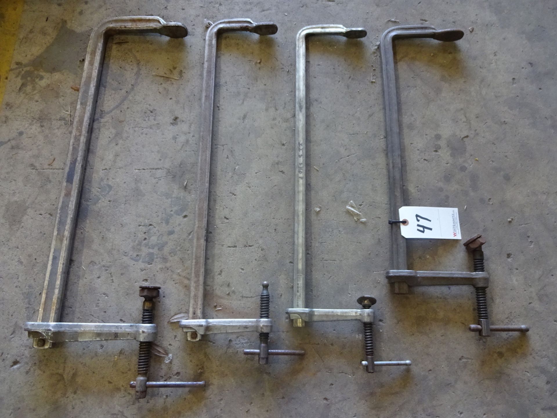 LOT: (4) ASSORTED LARGE CLAMPS