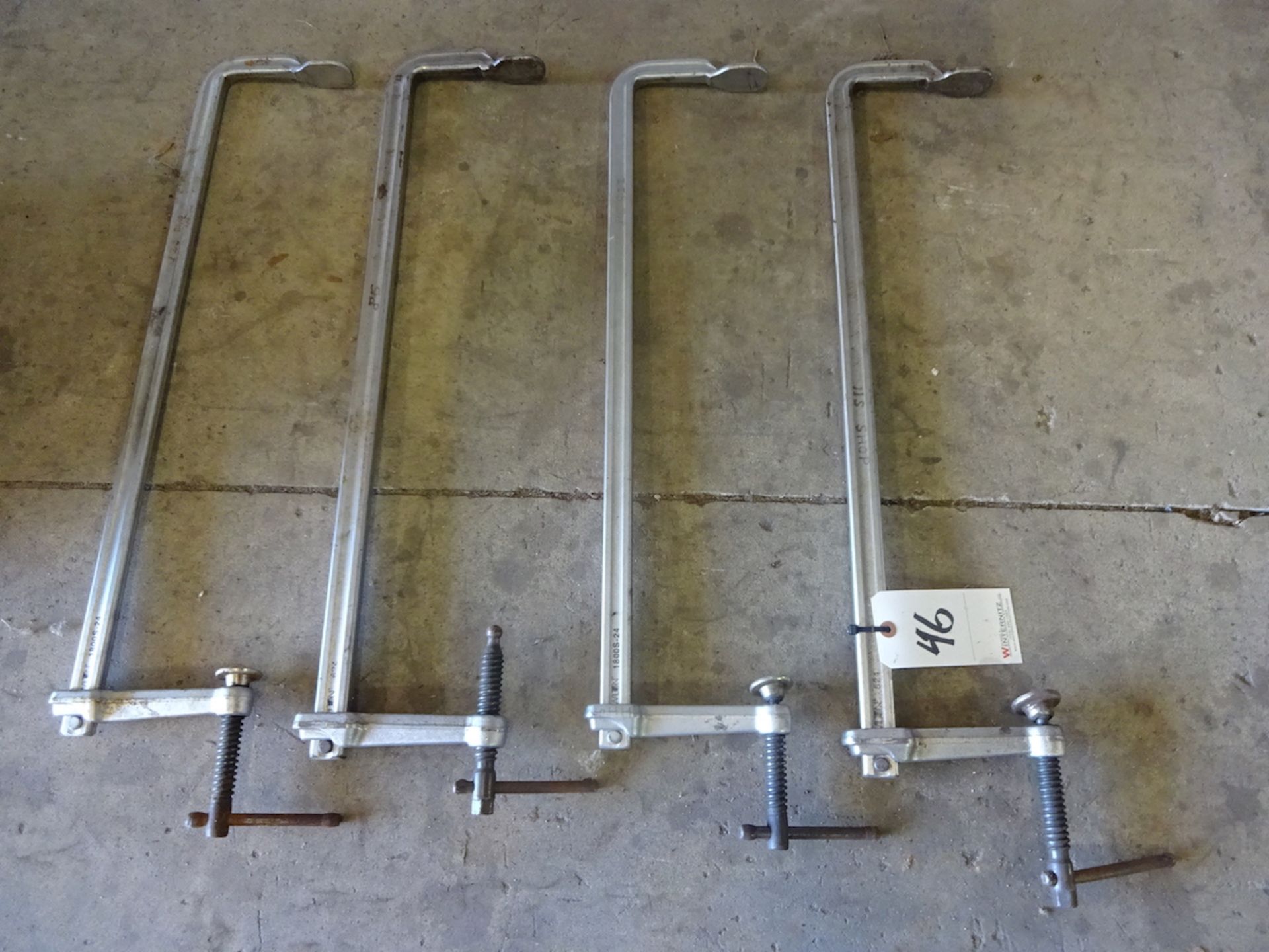 LOT: (4) ASSORTED LARGE CLAMPS