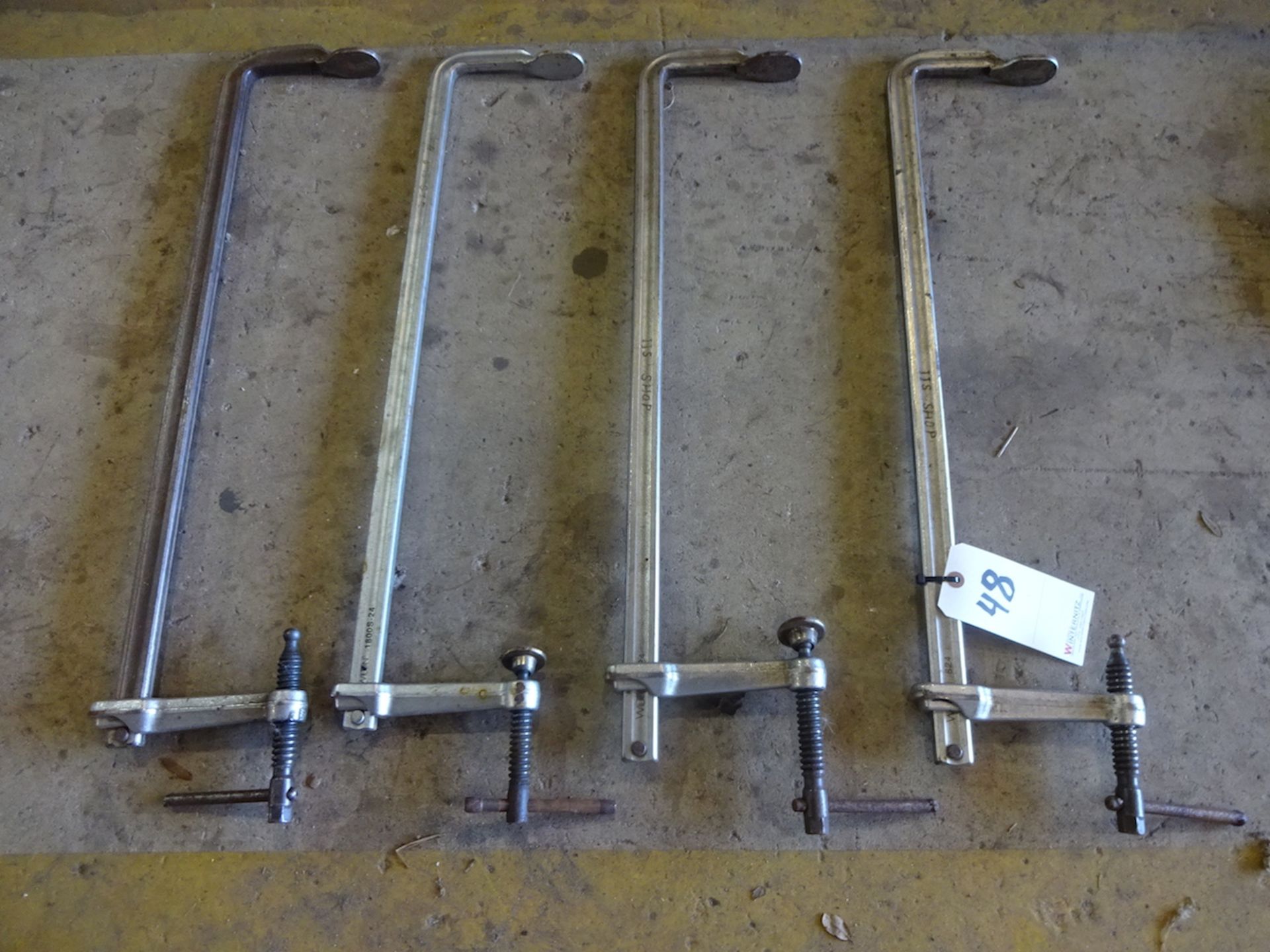 LOT: (4) ASSORTED LARGE CLAMPS