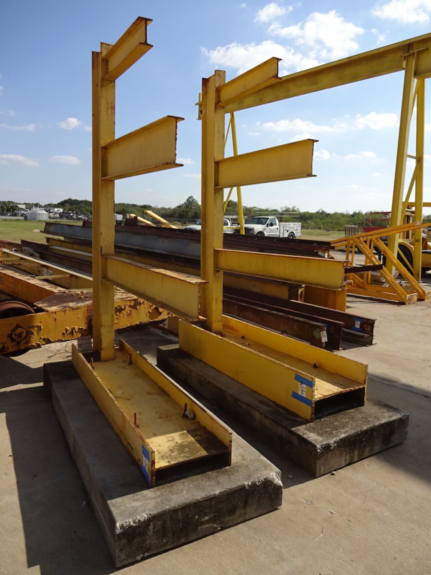 LOT: (2) SECTIONS HEAVY DUTY CANTILEVER RACK