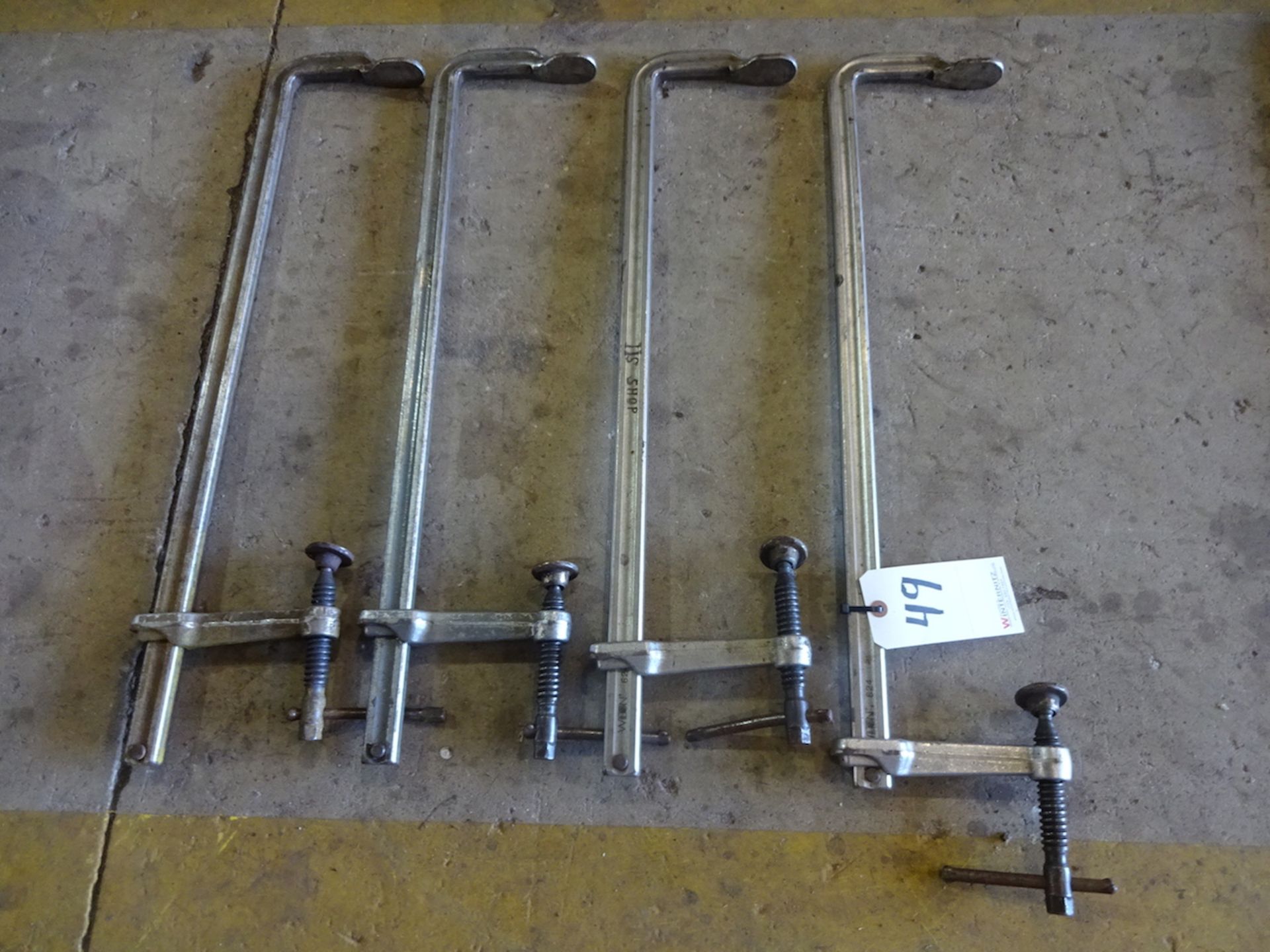 LOT: (4) ASSORTED LARGE CLAMPS