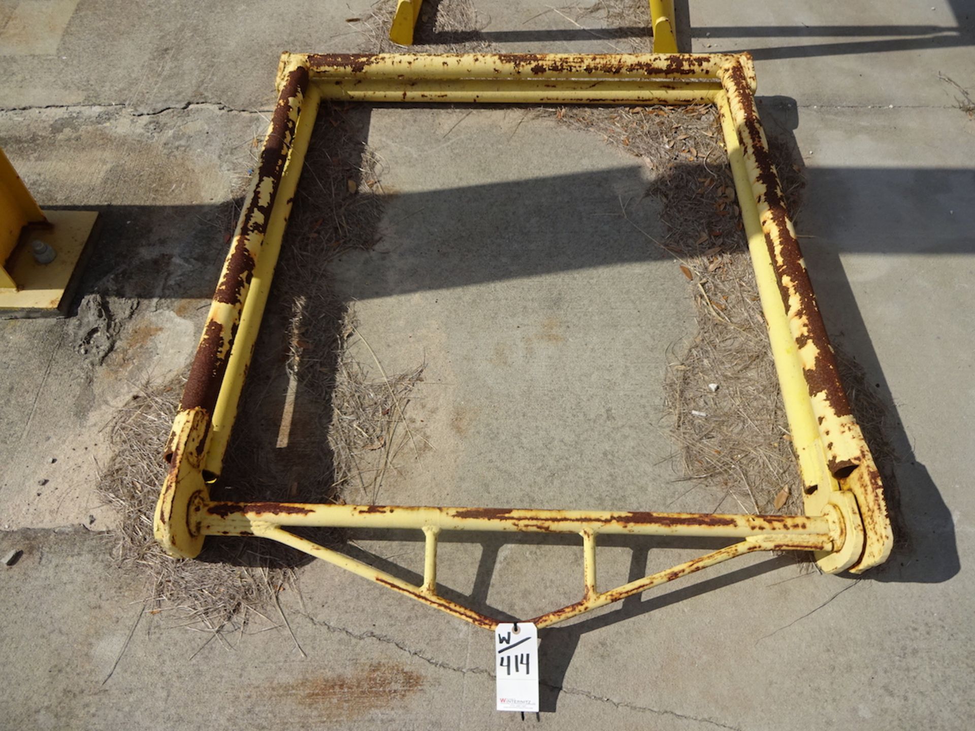 LOT: (2) A-FRAME STEEL CUSTOM LIFTING DEVICES & (1) STEEL STAND - Image 3 of 3