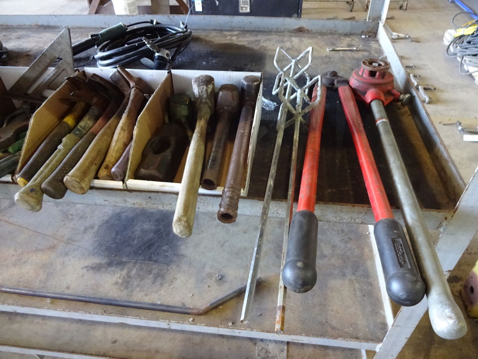 LOT: ASSORTED HAND TOOLS, INCLUDING: Levels; Hammers; Saws - Image 2 of 3