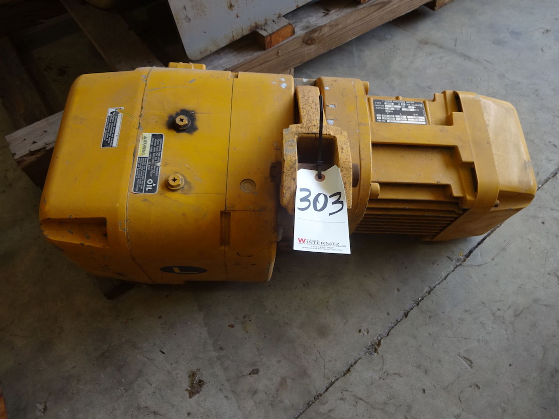 HARRINGTON 5-TON SIZE E ELECTRIC HOIST: S/N 690056; 12 FPM