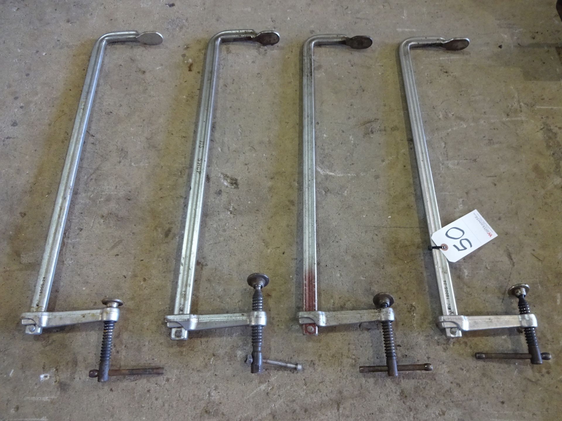 LOT: (4) ASSORTED LARGE CLAMPS