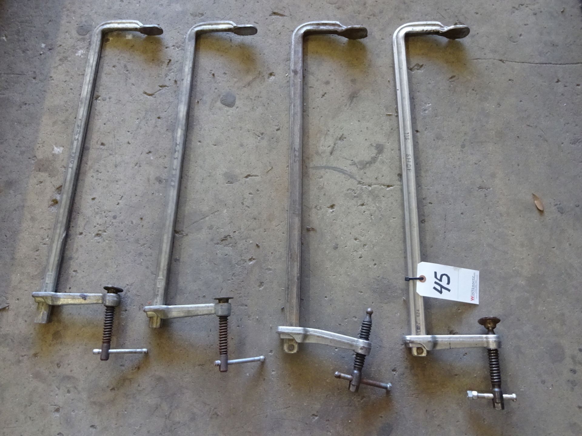 LOT: (4) ASSORTED LARGE CLAMPS