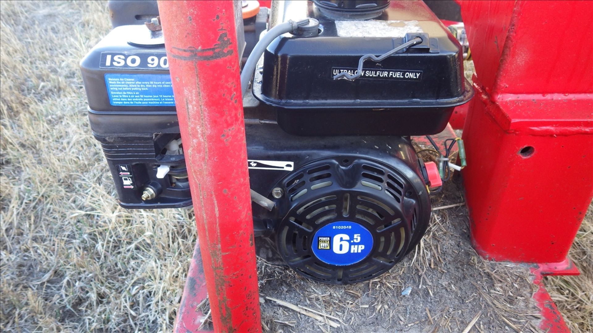 Liquid fertilizer cart with approx 1000 imp Gal tank 6.5 HP gas water pump, electric control valves, - Image 6 of 7