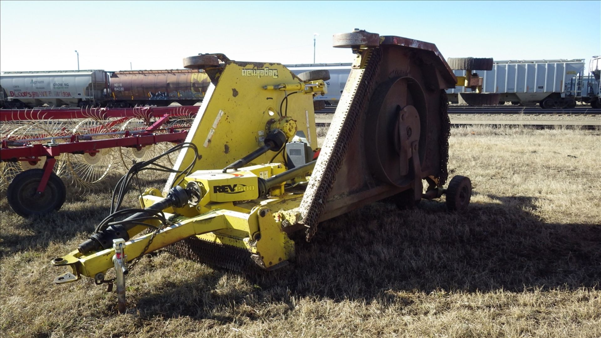 Degelman REV 1500 dual wing rotary mower approx width 15ft cutting width, PTO driven blades, - Image 2 of 12