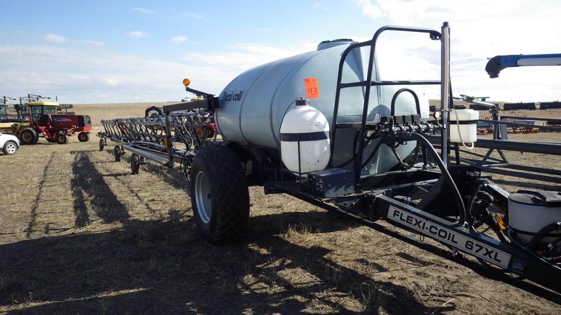 Flexi-Coil 67XL Sprayer Vin# 567XL-108006-02 tank is approx 1250 imp Gal, sprayer width is approx