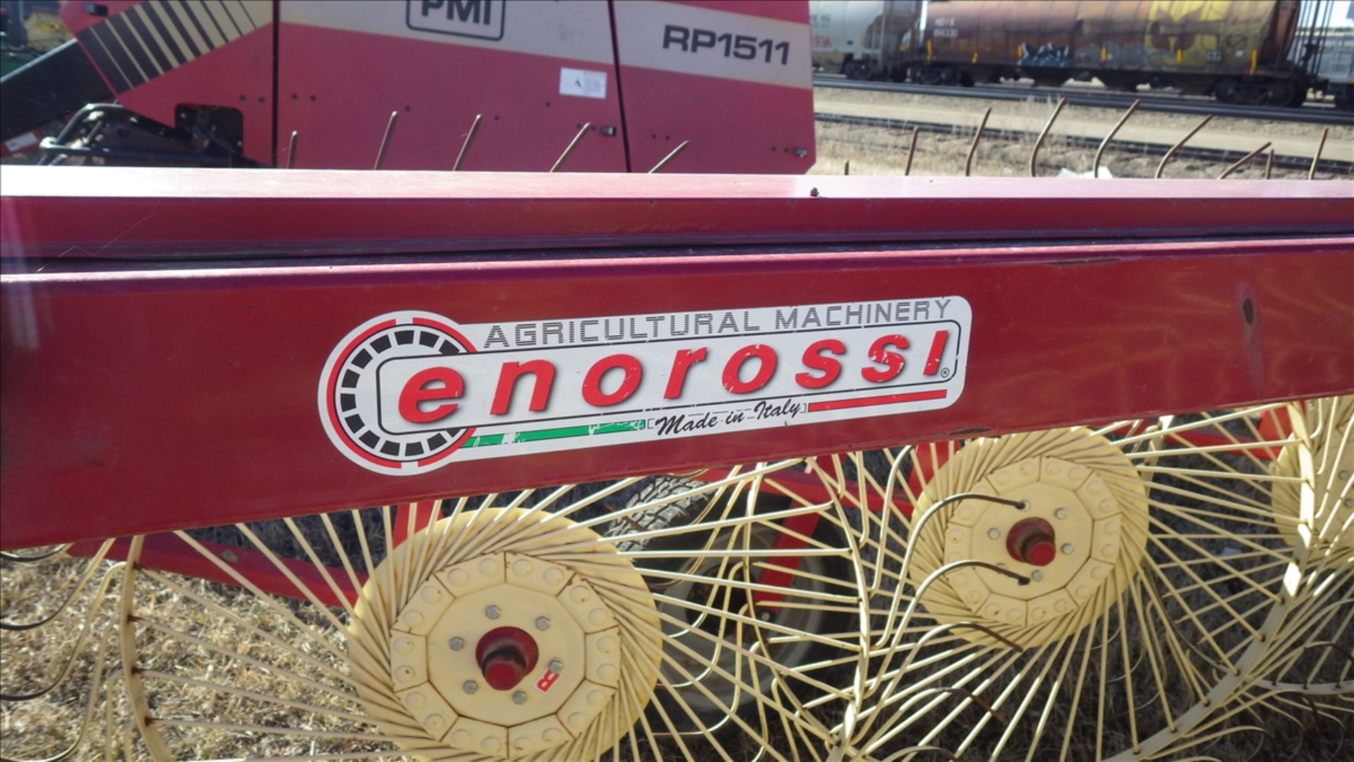 2012 Enorossi Easy Rake I4 hay rake Vin# 108416 approx 30ft length for each of the two wings. Unit - Image 3 of 7