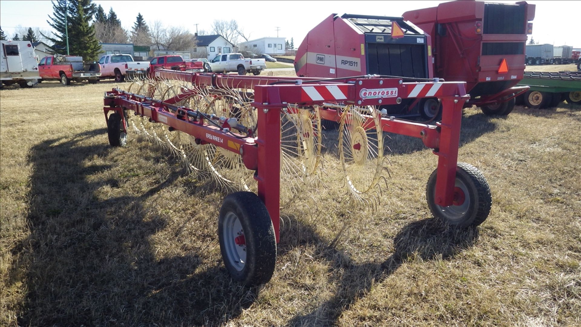 2012 Enorossi Easy Rake I4 hay rake Vin# 108416 approx 30ft length for each of the two wings. Unit - Image 6 of 7