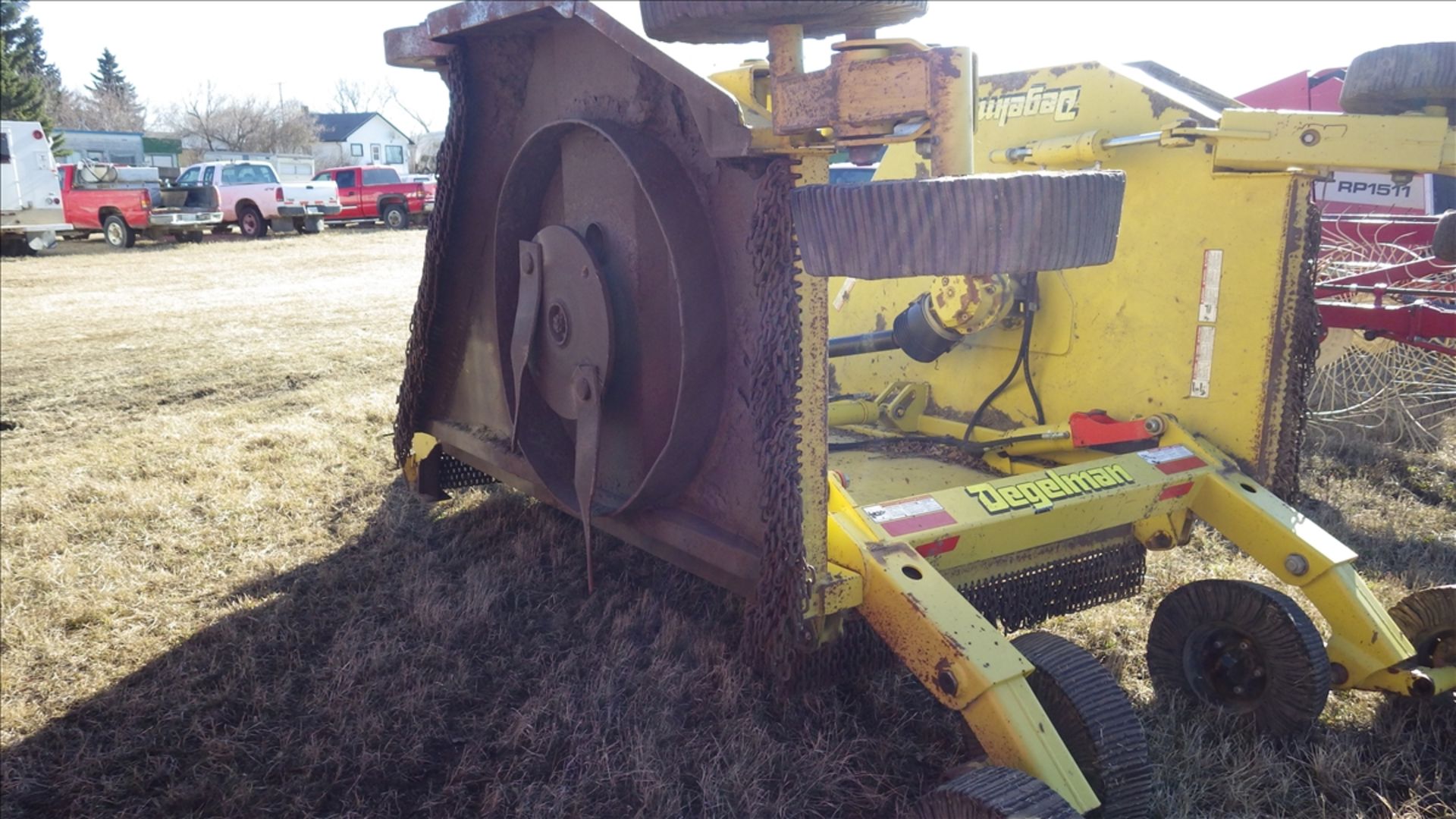 Degelman REV 1500 dual wing rotary mower approx width 15ft cutting width, PTO driven blades, - Image 3 of 12