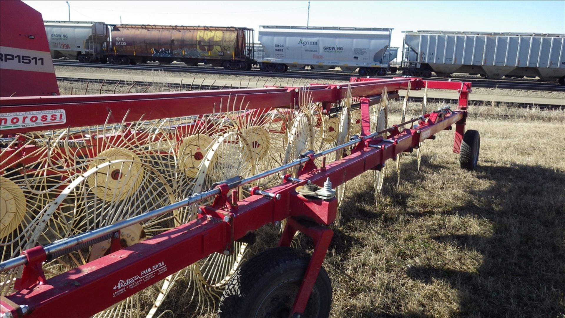 2012 Enorossi Easy Rake I4 hay rake Vin# 108416 approx 30ft length for each of the two wings. Unit - Image 4 of 7