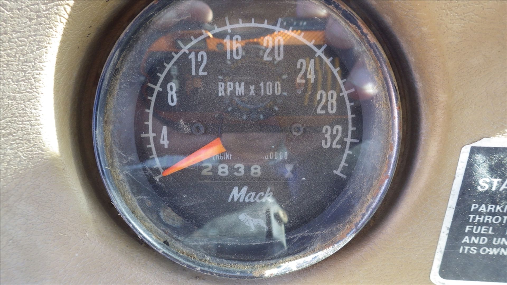 Diesel Mack Picker Truck showing 478,625 kms 2838 engine hours shows 2838 Vin# RD612S1604 Gross 23, - Image 24 of 26