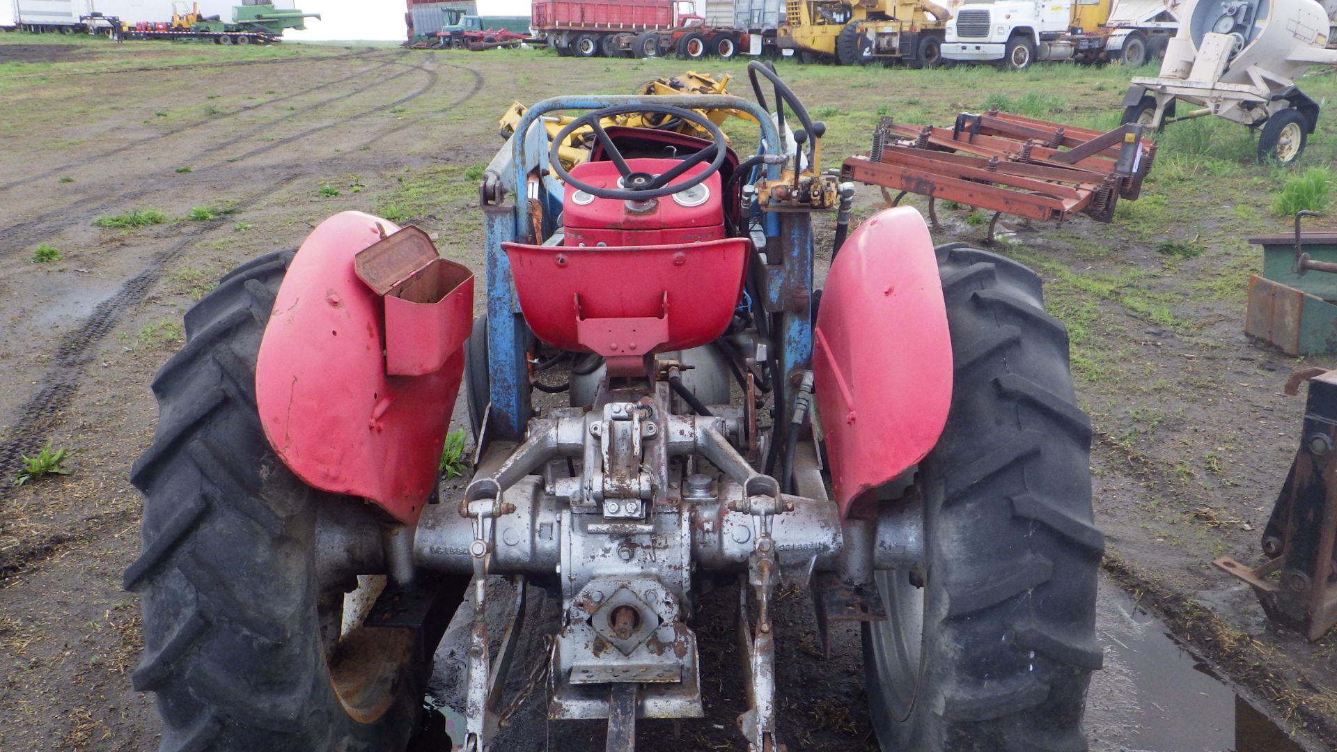 Massey Ferguson 130 with Allied bucket & Allied forks (running unknown) - Image 3 of 6