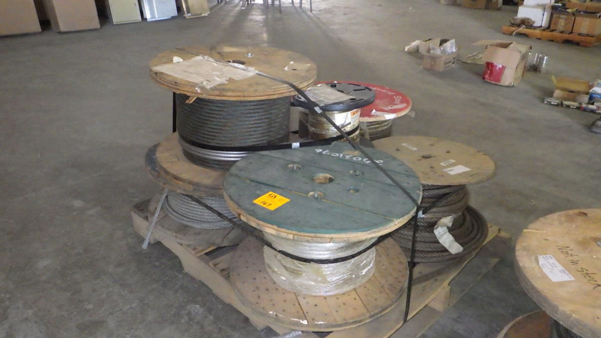 PALLET OF 6 SPOOLS OF CABLE - Image 6 of 8