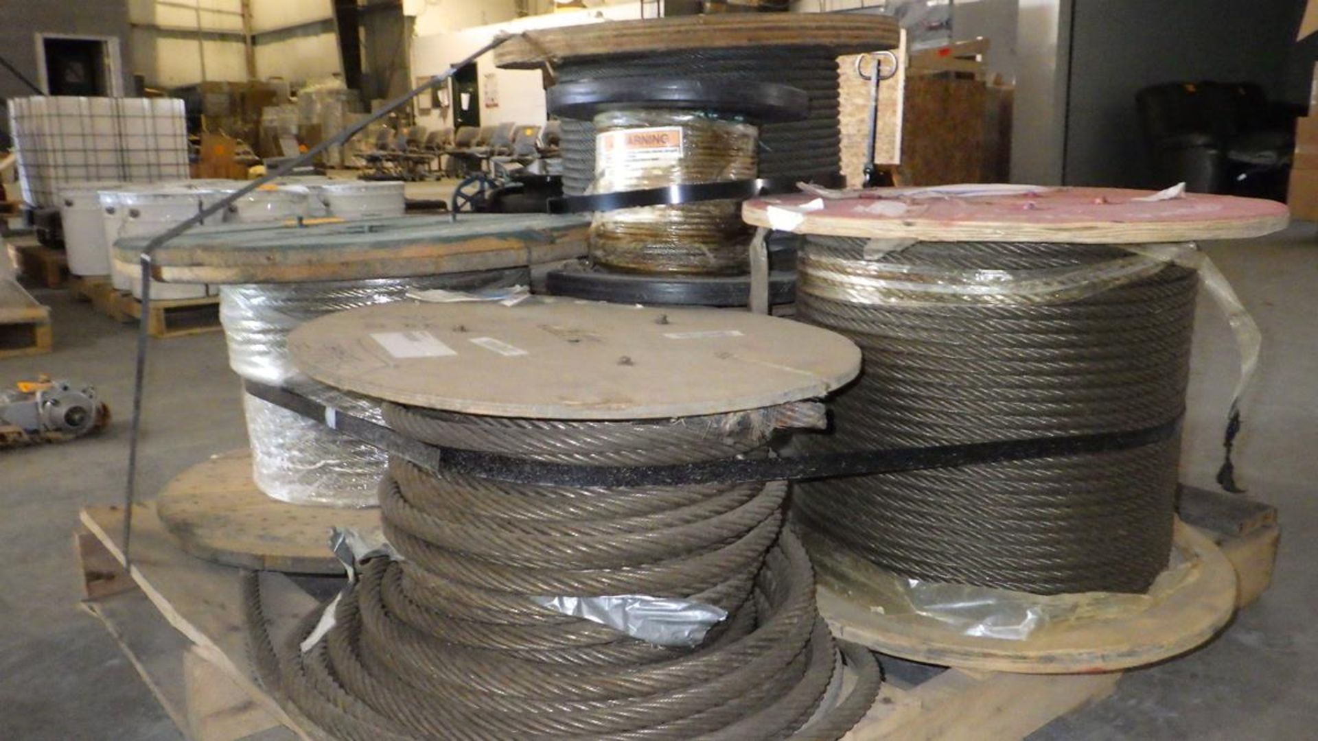 PALLET OF 6 SPOOLS OF CABLE - Image 4 of 8