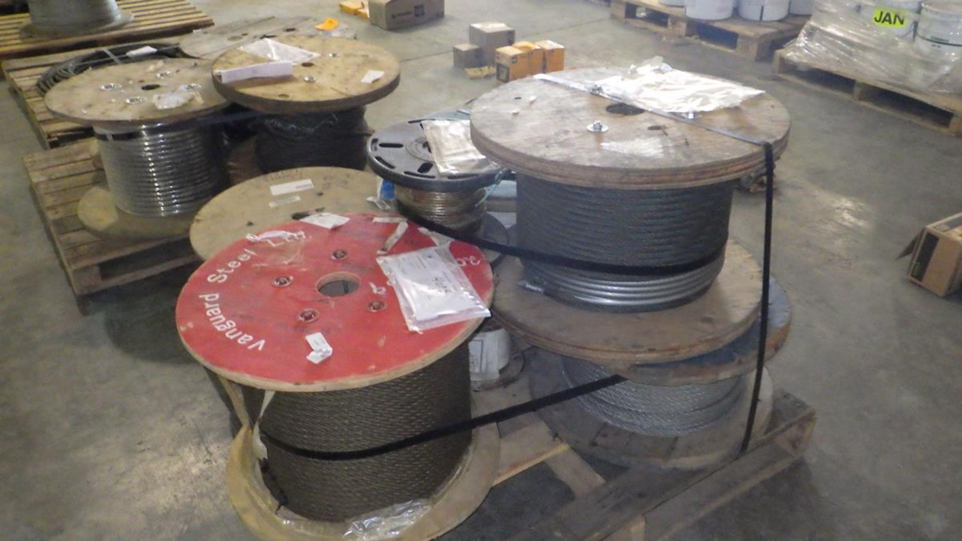 PALLET OF 6 SPOOLS OF CABLE - Image 2 of 8