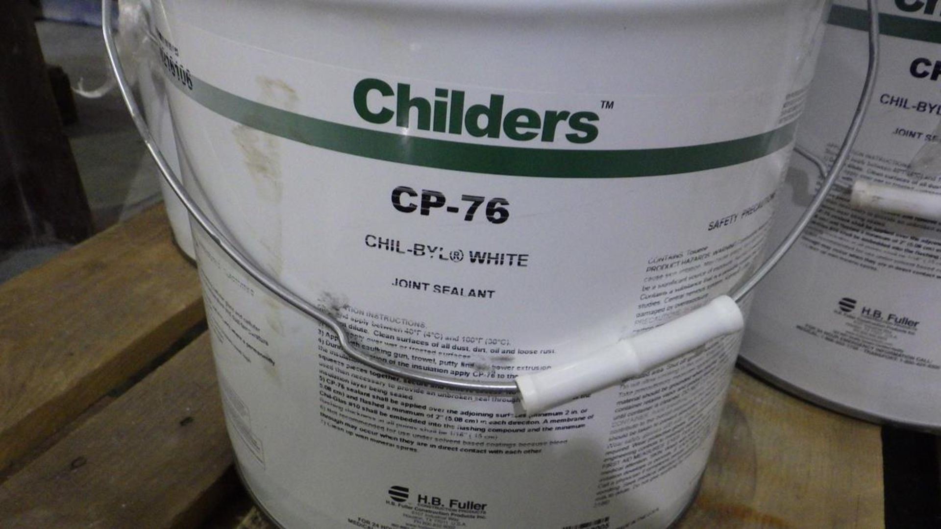 PALLET OF 8 PAILS OF CHILDERS JOINT SEALANT - Image 3 of 3