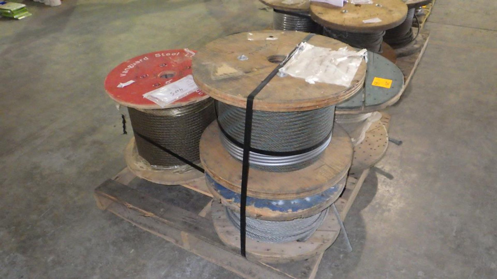 PALLET OF 6 SPOOLS OF CABLE