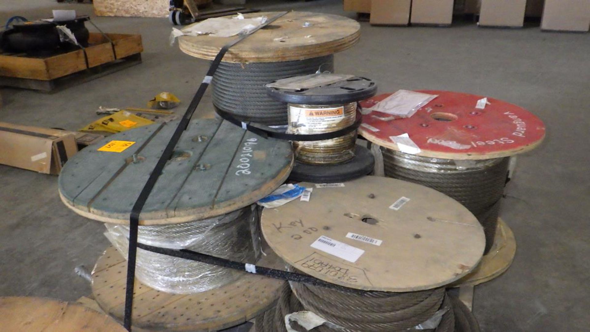 PALLET OF 6 SPOOLS OF CABLE - Image 5 of 8