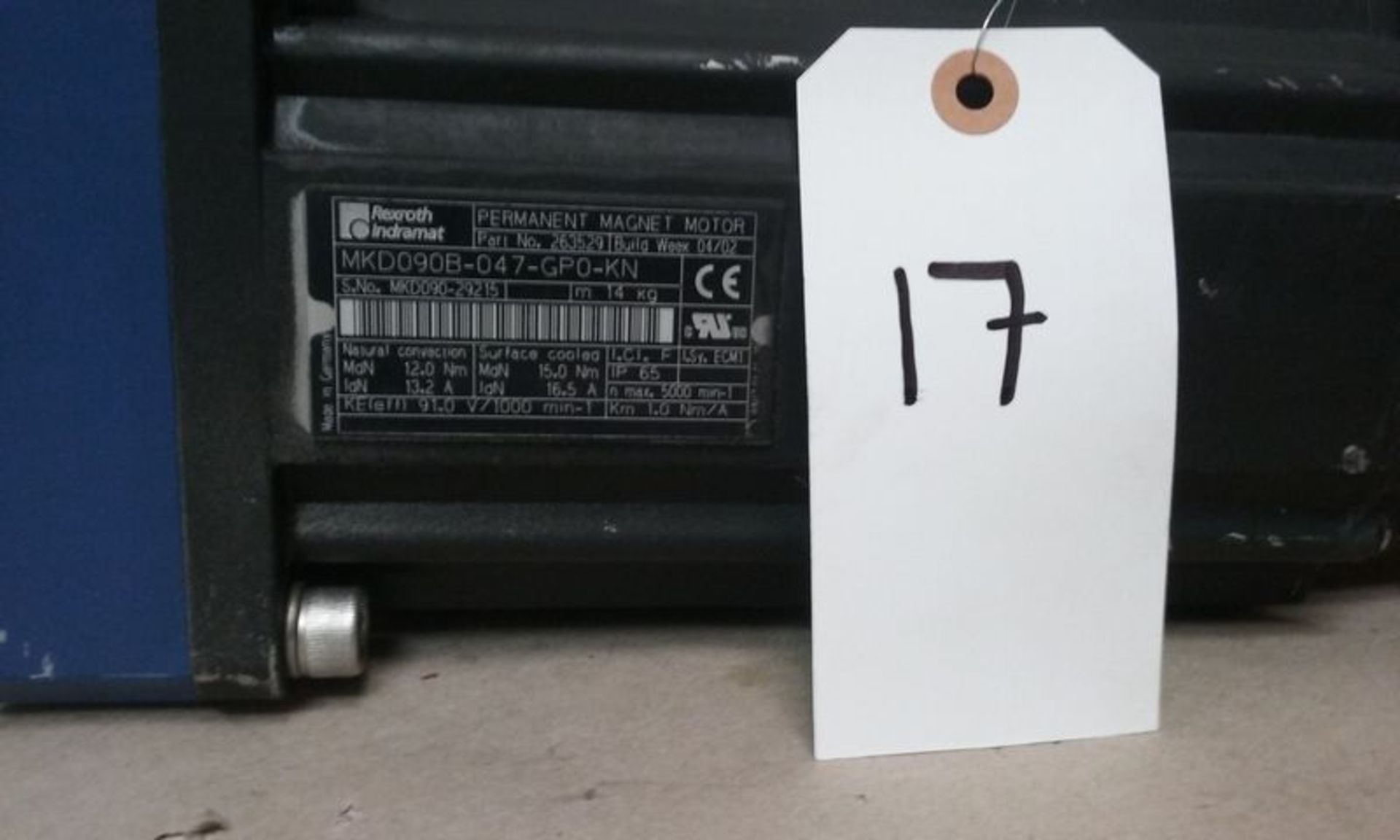 REXROTH MKD090B-047-GPO-KN SERVO MOTOR - Image 2 of 7