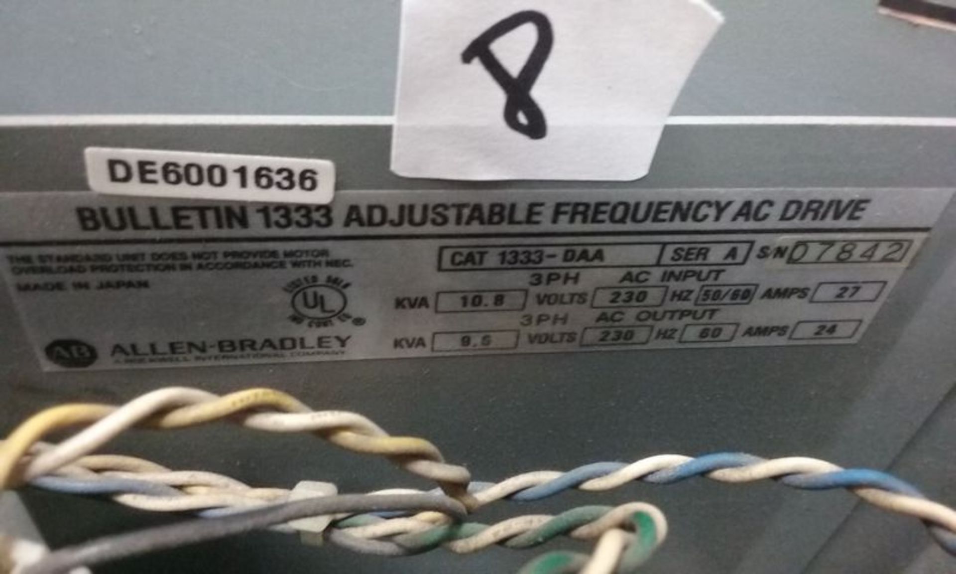 ALLEN BRADLEY ADJUSTABLE FREQUENCY DRIVES #1333 (QTY 3) - Image 2 of 4