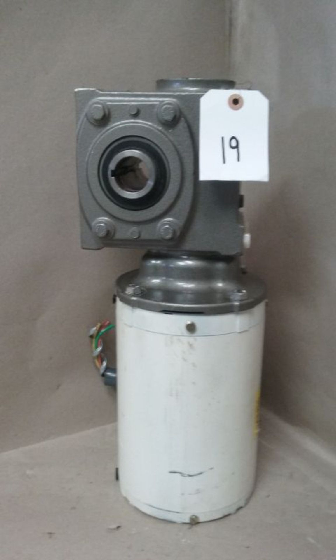 RELIANCE ELECTRIC 1 HP ELECTRIC MOTOR WITH RIGHT ANGLE GEAR DRIVE - Image 5 of 6