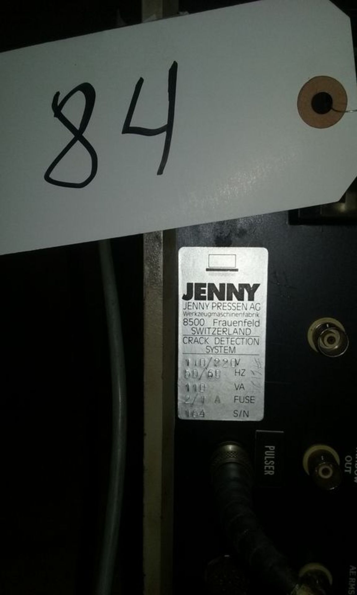 JENNY 8500 FRAUENFEID CRACK DETECTION - Image 2 of 2