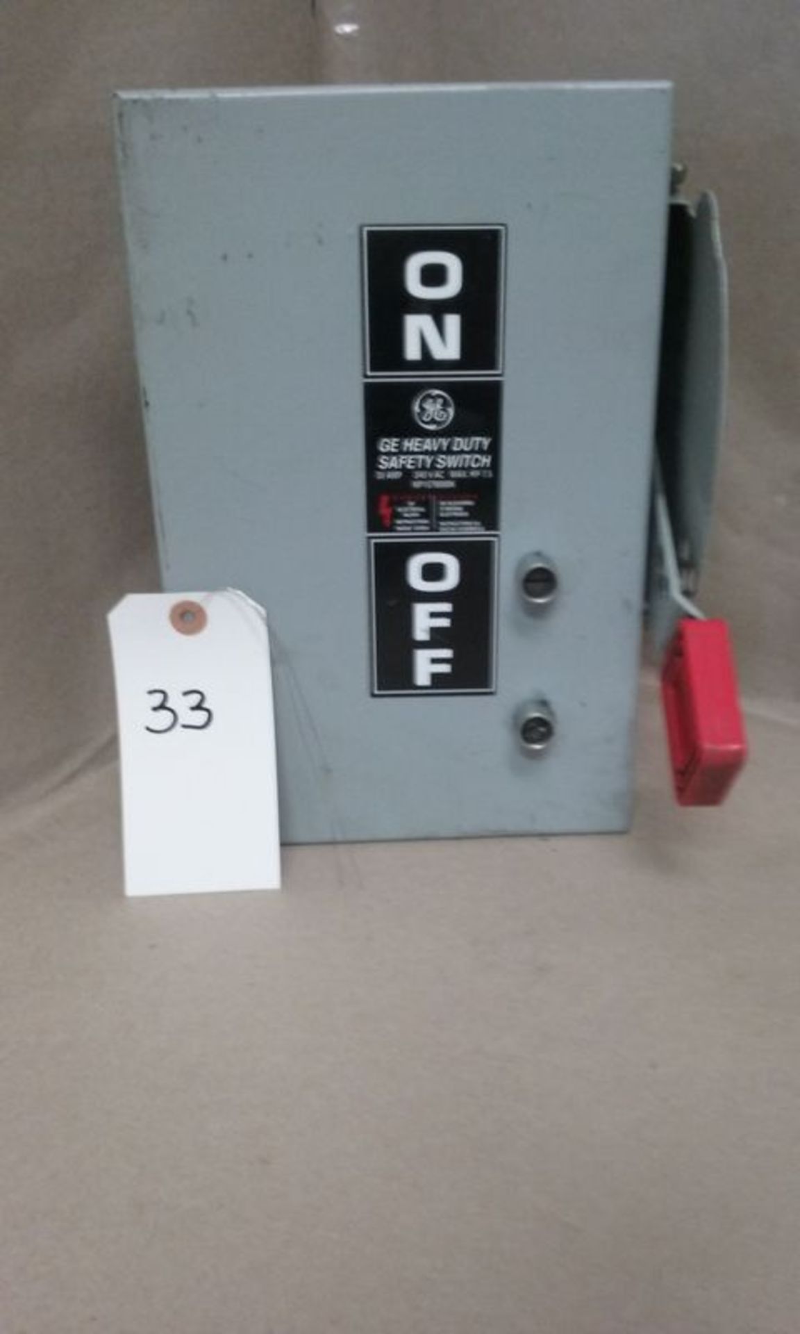 GENERAL ELECTRIC HEAVY DUTY SAFETY SWITCH