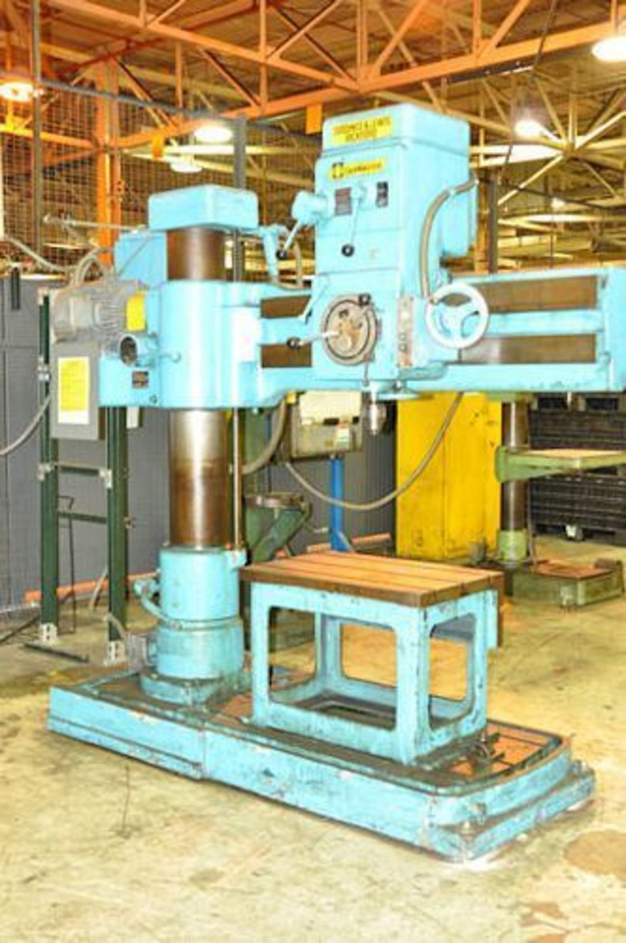 Giddings and Lewis Radial Drill 5’ x 9”, 1972, with Box Table